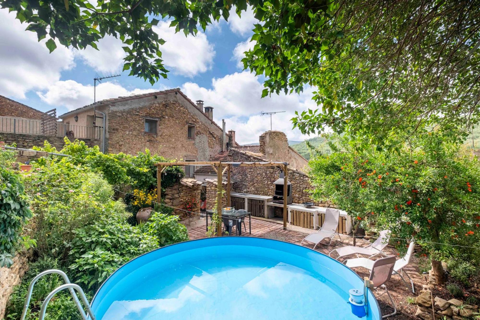 阿赫尔Casa Acollidora I Familiar Amb Jardi I Barbacoa别墅 外观 照片